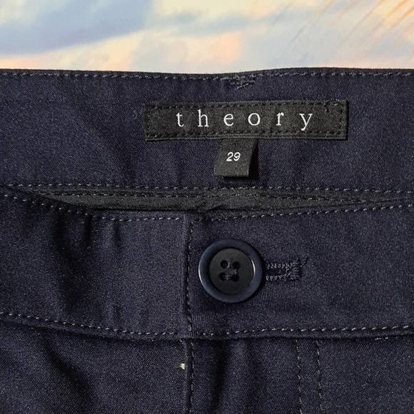 Theory Navy Blue Skinny Pants Size 29 - Picture 3 of 5